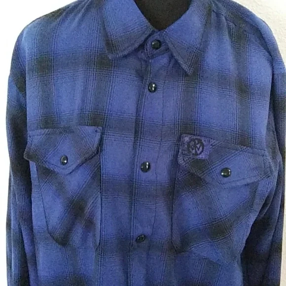 Dixxon Flannel Pennywise Long Sleeve Plaid Snap Shirt Women's Size Medium - Picture 2 of 7